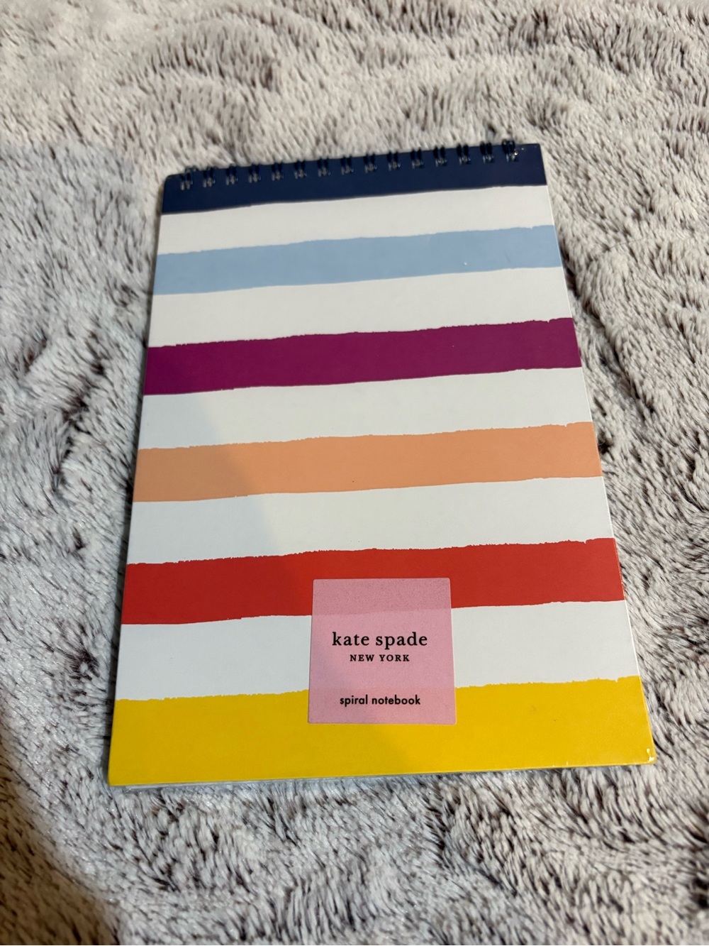 Kate Spade Candy Stripe Spiral Notebook - NWT